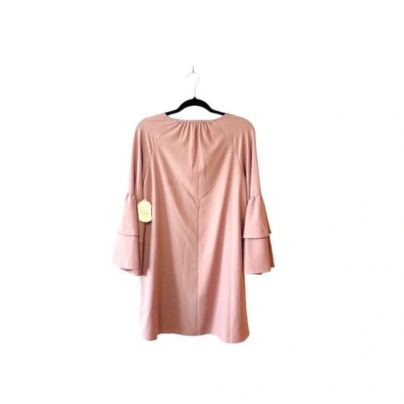 Altar’d State NWT Rosewood Blush Pink Bell Sleeve Shift Mini Dress Small Women’s - Picture 7 of 12